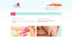 Desktop Screenshot of clinicadermagranada.com