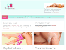Tablet Screenshot of clinicadermagranada.com